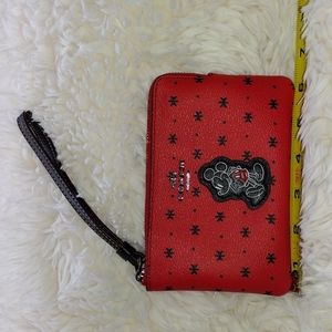 Coach Micky Mouse Wristlet